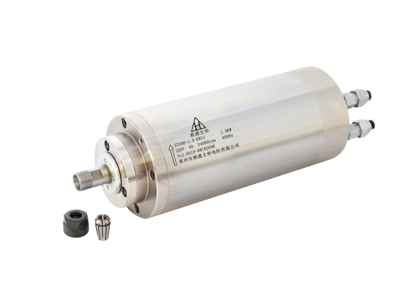 Eixo ER11 refrigerado a água de 1,5 kW e 24.000 RPM