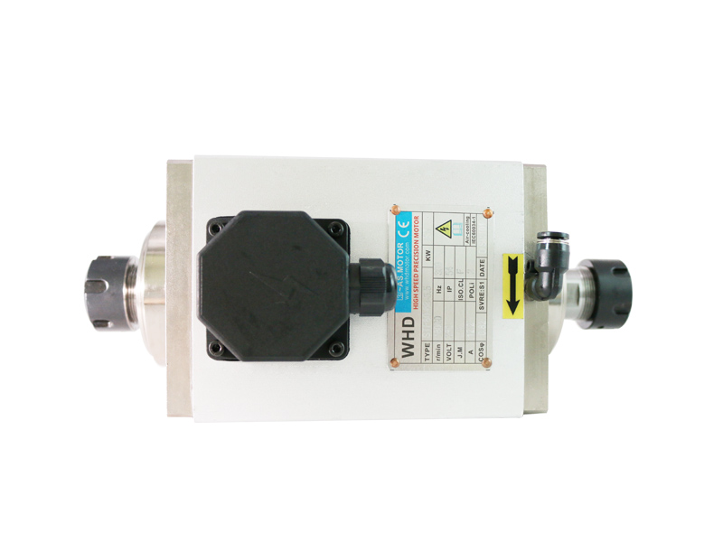 5.5kw air cooled spindle motor with double ended